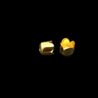 Koordstoppers kleine bloem goud (2 stuks)