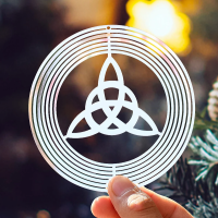 Wind spinner 3D Triquetra