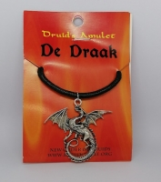 Grote hanger draak zilver  