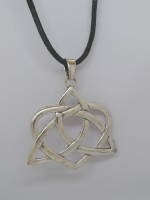 XL Hanger Triquetra Liefdesknoop oud zilver